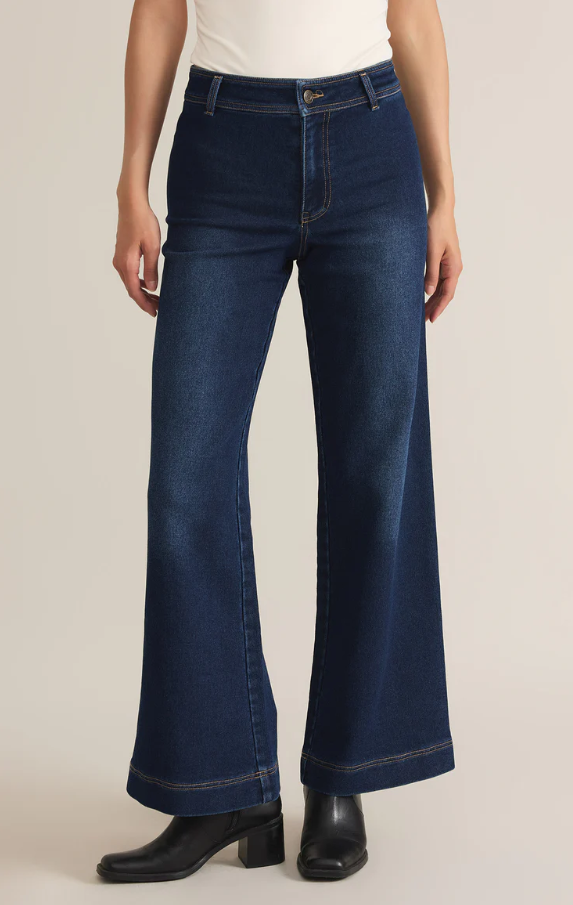 Rilynn Denim Wide Leg - Dark Rinse