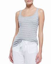 Hadley Stripped Tank- Grey