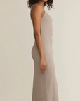 Waterfront Midi Dress Heather Taupe