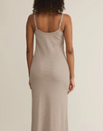 Waterfront Midi Dress Heather Taupe