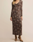 Exhale Sable Floral Midi Dress