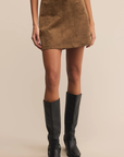 Ciera Suede Mini Skirt