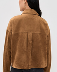 All Day Cropped Suede Jacket