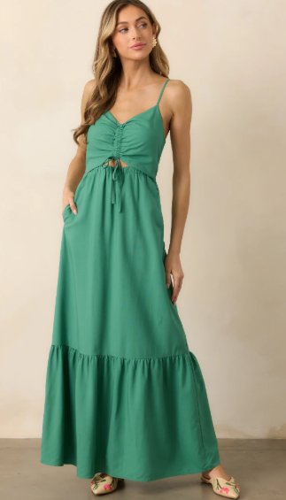 Z Supply M Winslet Maxi Dress - Green
