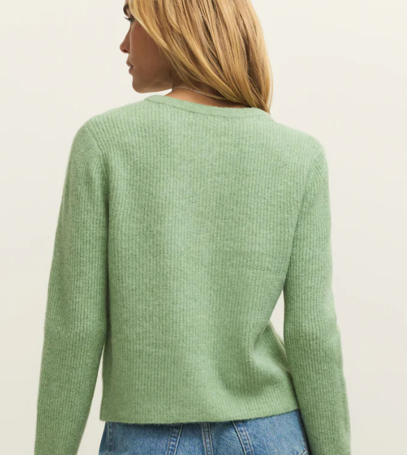 Medina Rib Cardigan - Appletini