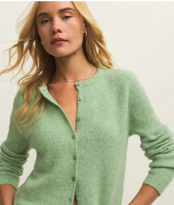 Medina Rib Cardigan - Appletini