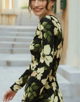 Taysha Ren Floral Mesh Top