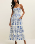 Nadine Palm Maxi Dress