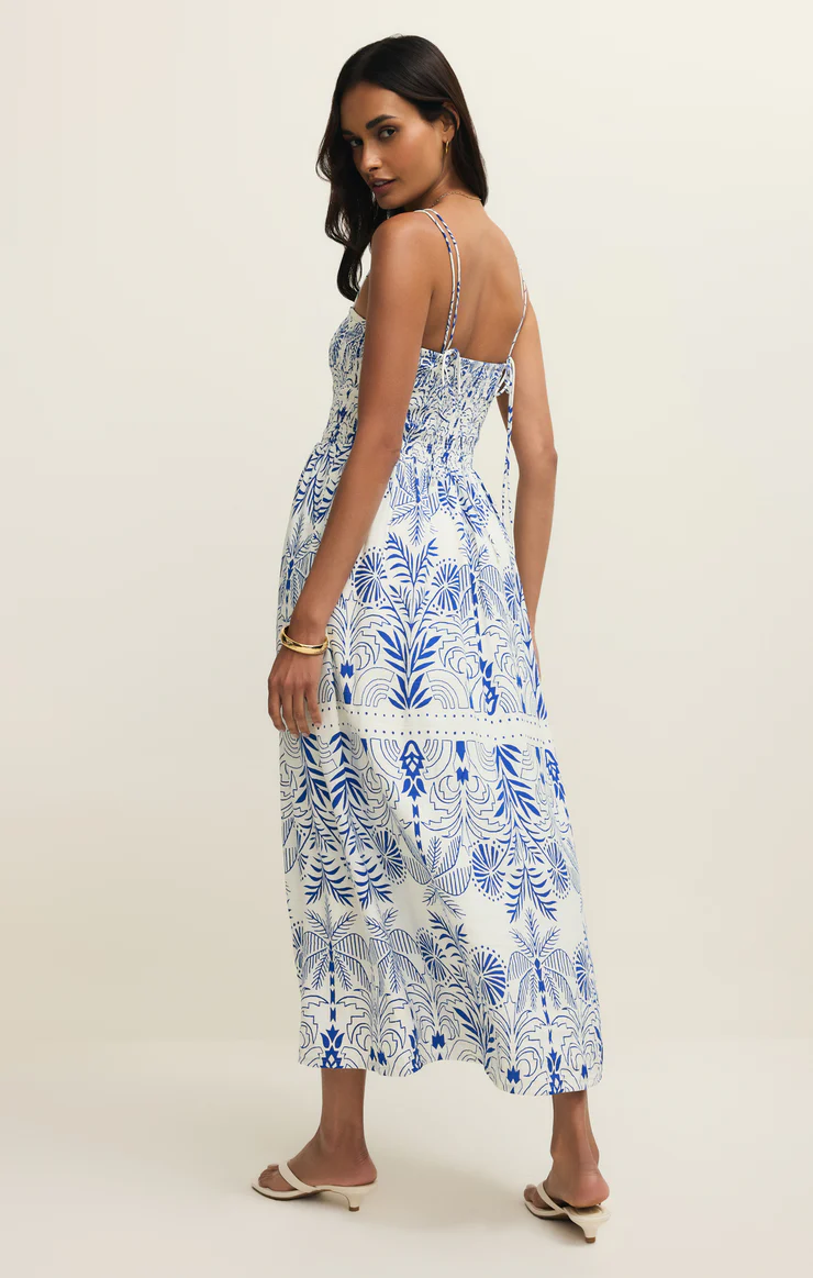 Nadine Palm Maxi Dress