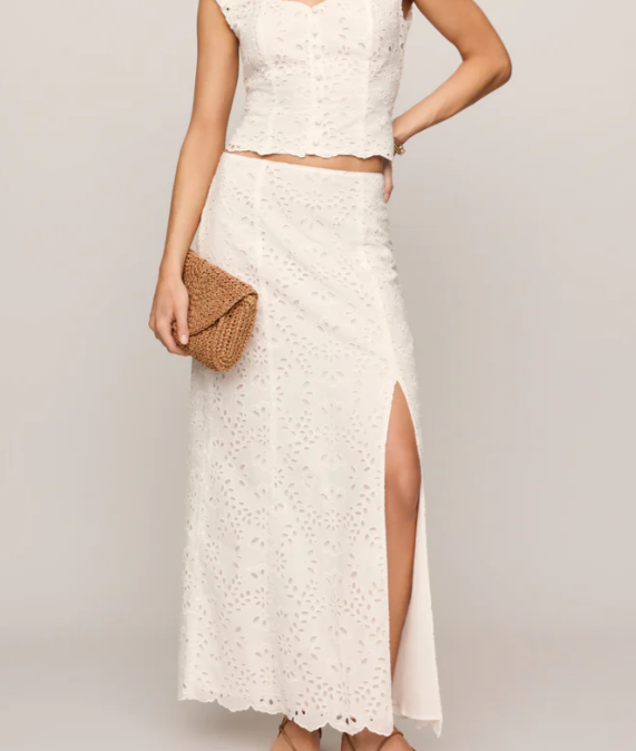 Emrie Eyelet Skirt