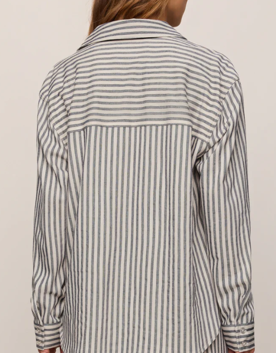 Reese Button Up Stripe Top