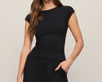 Soft Trace Second Skin Top/Black