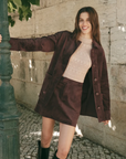 Perri Suede Mini Skirt