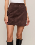 Perri Suede Mini Skirt