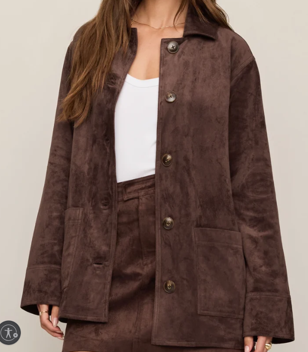 Decker Suede Chore Coat