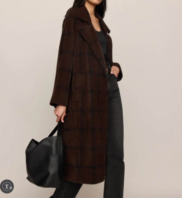Crosby Plaid Cocoon Coat