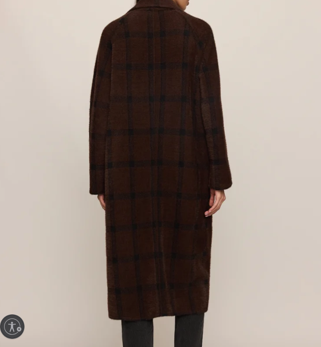 Crosby Plaid Cocoon Coat