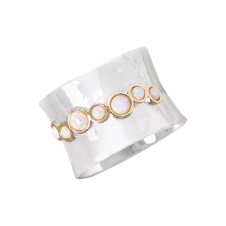 Opal Band Ring