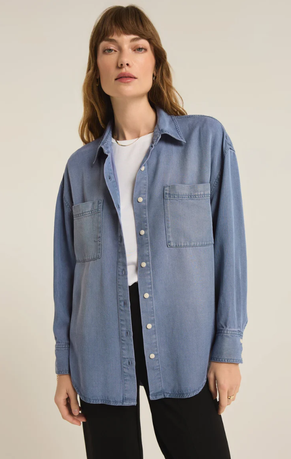 Colbie Chambray Top