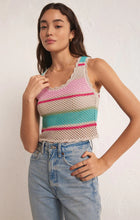 Load image into Gallery viewer, Sol Stripe Sweater Tank Natural