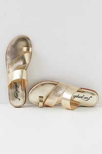 Abilene Toe Loop Sandal Gold