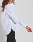 White Connie Slim Button Down Shirt