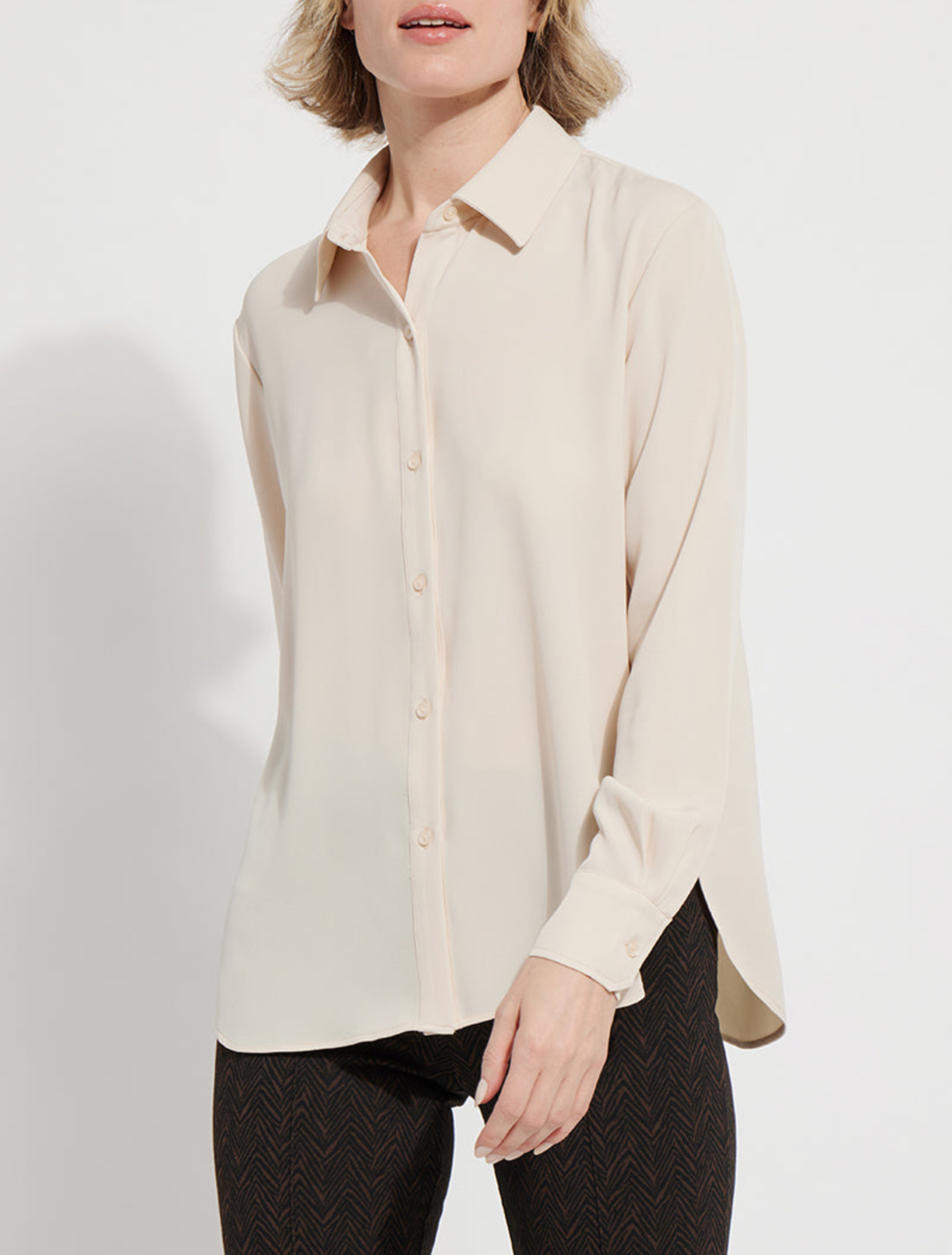 Parker Button Down Shirt Light Almond