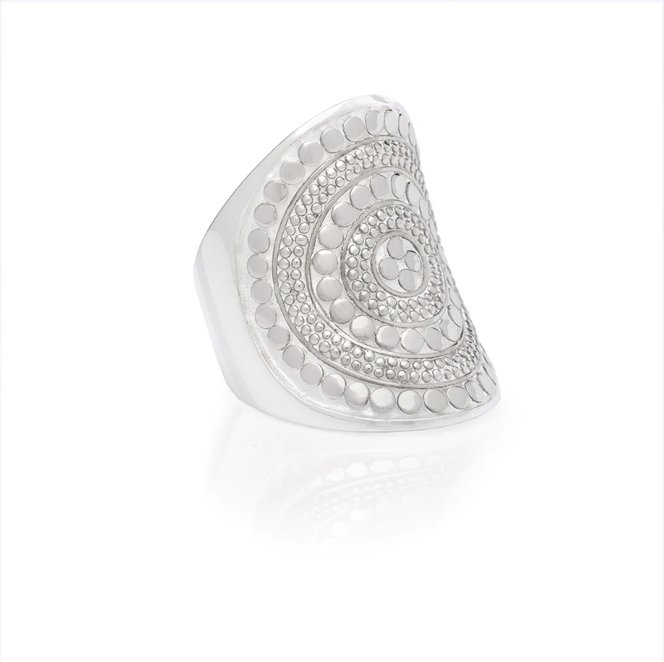Classic Saddle Ring Silver - Size 8