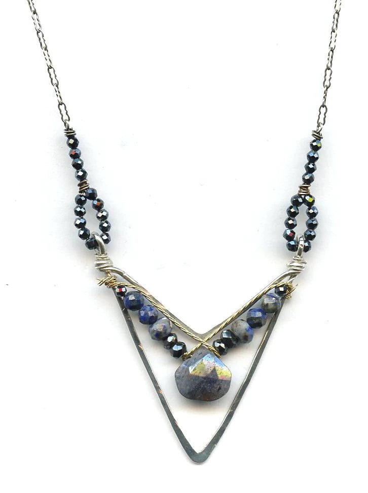 Sapphire Crux Necklace