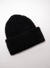 Load image into Gallery viewer, Black Harbor Marled Ribbed Beanie