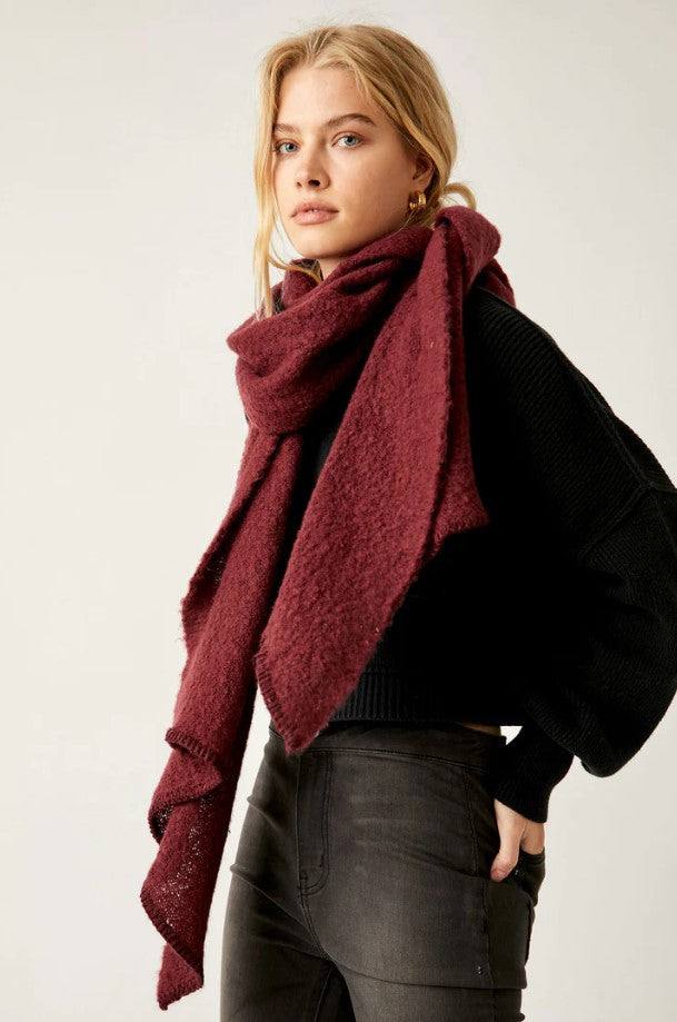 Pinot Noir Rangeley Recycled Blend Scarf