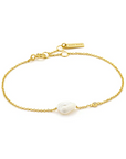 Gold Pearl Bracelet