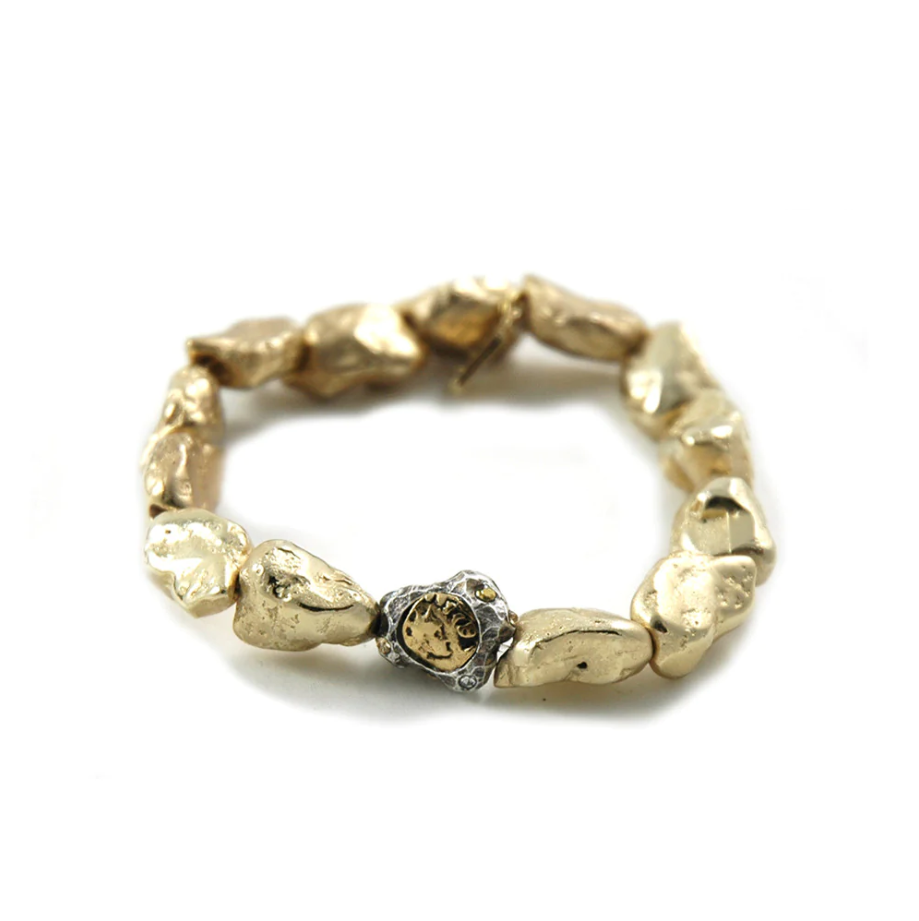 Gold Capri Nugget Bracelet