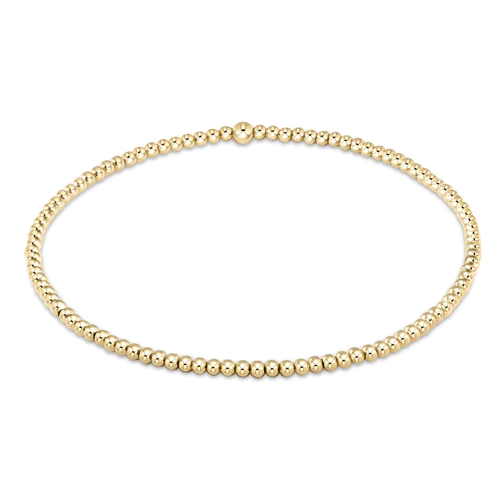 Classic Gold 2MM Bead Bracelet