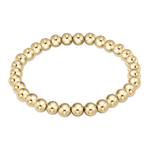 Classic Gold 6MM Bead Bracelet