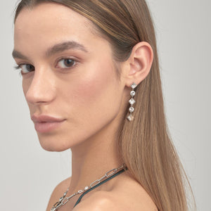 Emphasis Dangle Crystal Earrings