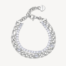 Load image into Gallery viewer, Double Chain Tennis Bracelet