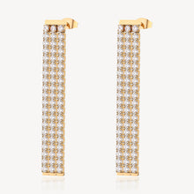 Load image into Gallery viewer, Desideri Waterfall CZ Earrings - Gold