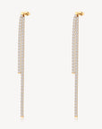 Desideri CZ Dangle Earrings - Gold