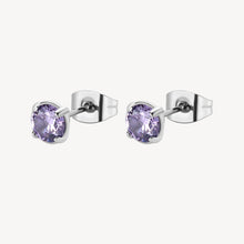 Load image into Gallery viewer, Desideri Amethyst CZ Studs