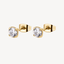 Load image into Gallery viewer, Desideri CZ Studs - Gold