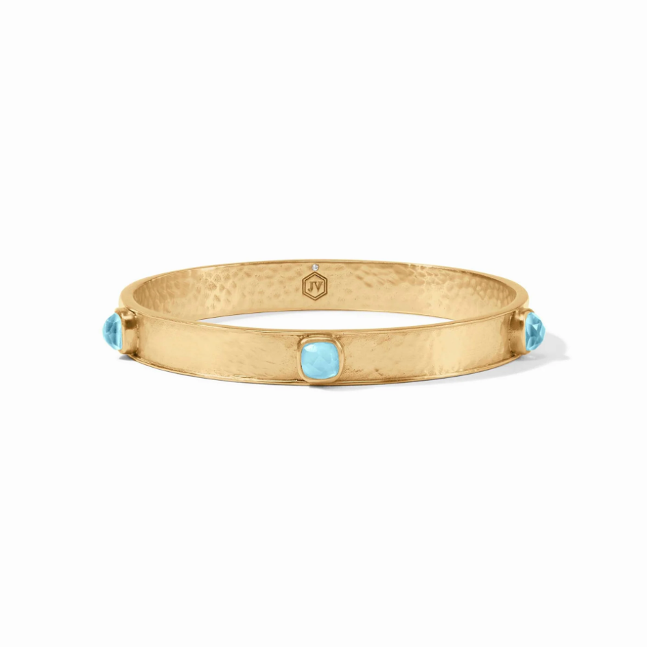 Catalina Stone Bangle - Capri Blue