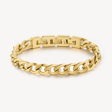Load image into Gallery viewer, Mens Thick Chain Link Bracelet - Gold