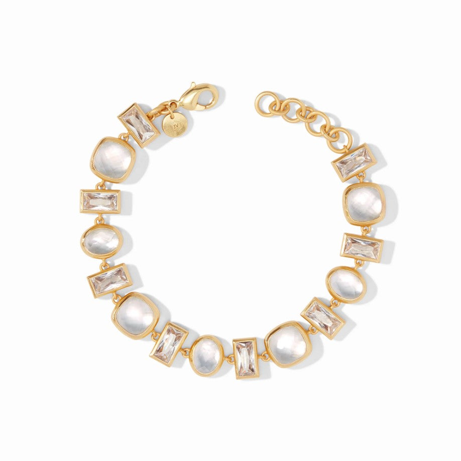 Antonia Tennis Bracelet - Clear Crystal