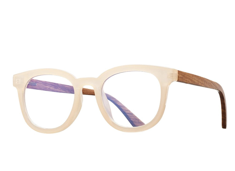 Slate Blue Light Readers - Beige