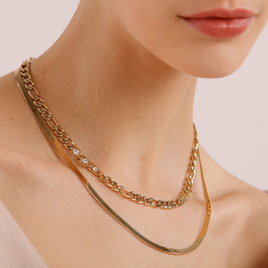 Symphonia Double Strand Necklace - Gold