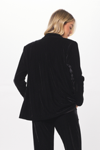 Load image into Gallery viewer, Black Oversized Velvet Blazer
