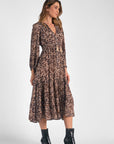 Napa Neutral Print Maxi Dress