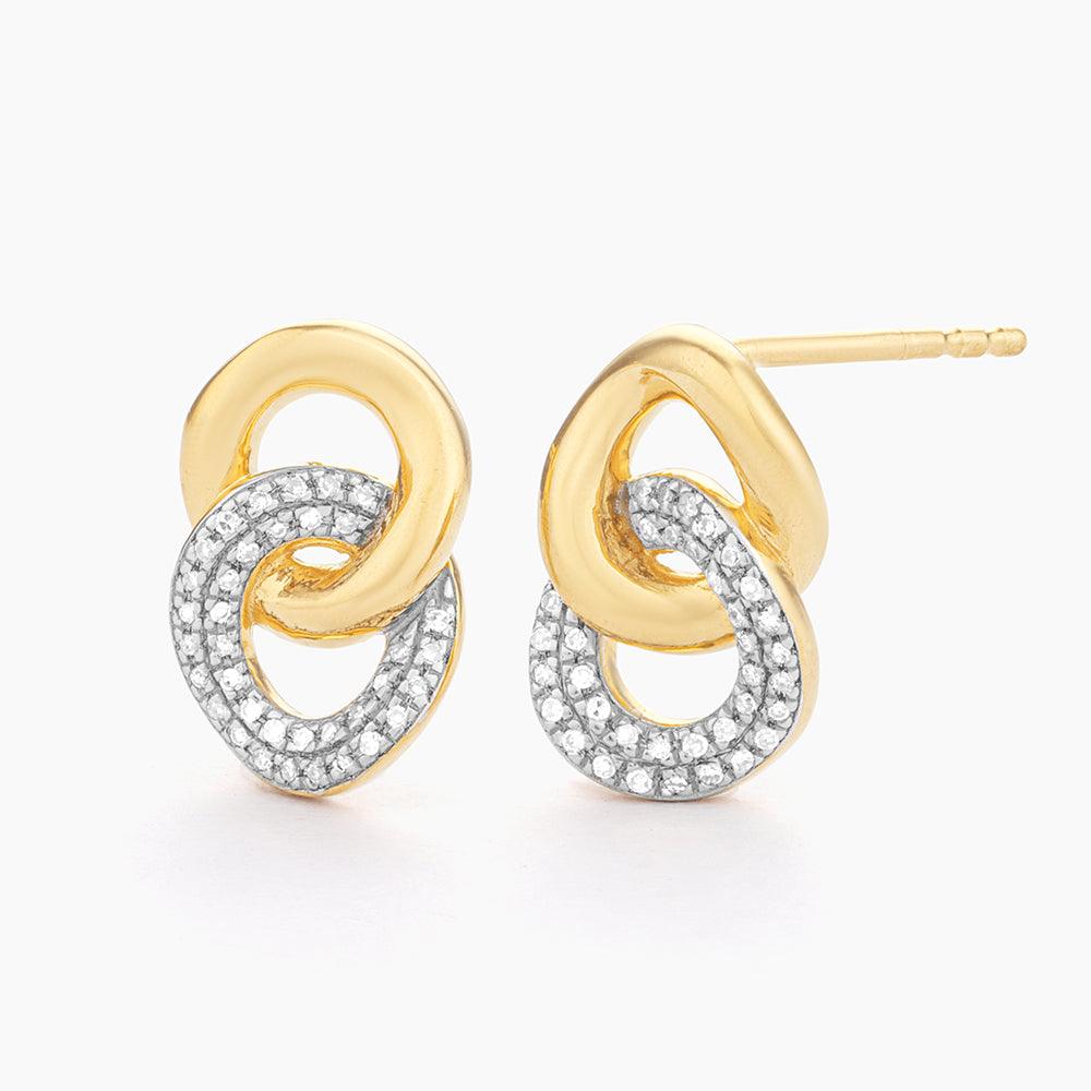 Entwined Discs Studs
