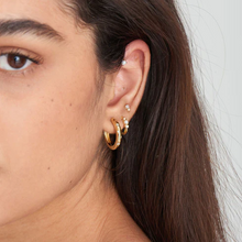 Cargar imagen en el visor de la galería, Gold Opal Cabochon Single Earring